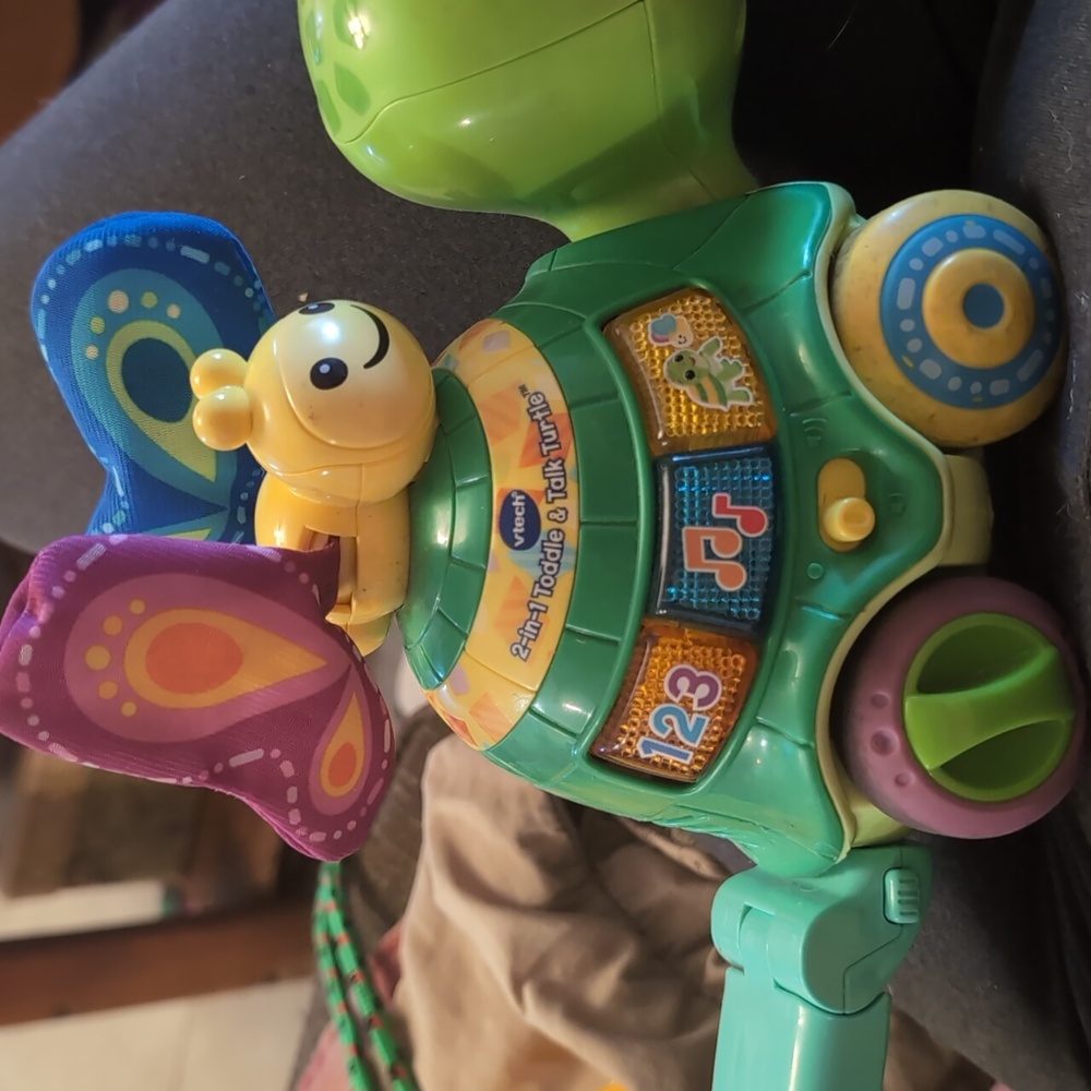 VTech 2 In 1 Toddler & Talk Tuetle Toddler Playing Push